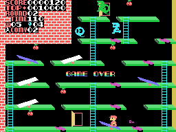 C So! running on the Sega SG-1000 / SC-3000 — in-game screenshot, 256×192, grabbed from the emulator