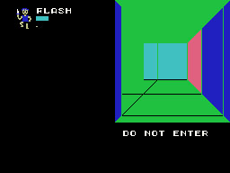 The Black Onyx running on the Sega SG-1000 / SC-3000 — in-game screenshot, 256×192, grabbed from the emulator