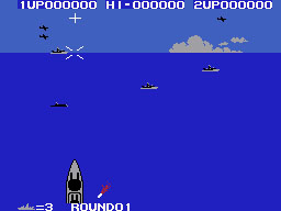 Yamato running on the Sega SG-1000 / SC-3000 — in-game screenshot, 256×192, grabbed from the emulator