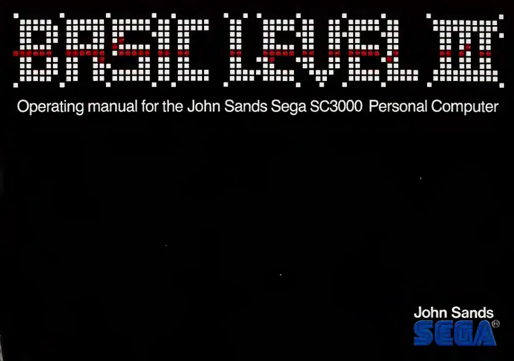 BASIC Level III (1983) — page 1 of 178, scanned from the printed manual