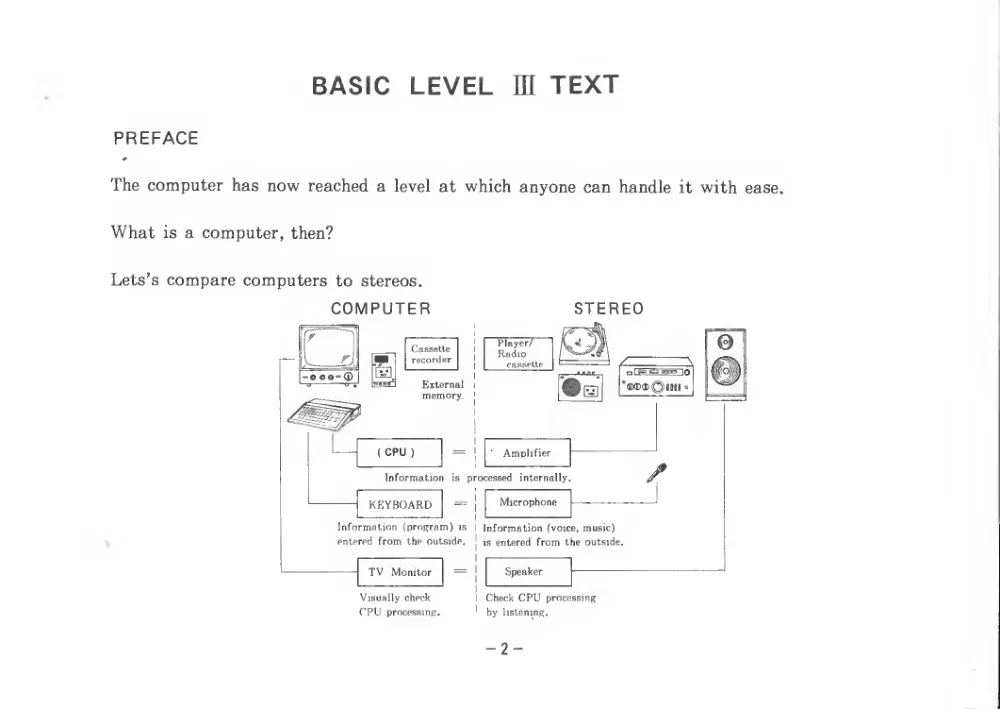 BASIC Level III (1983) — page 7 of 178, scanned from the printed manual