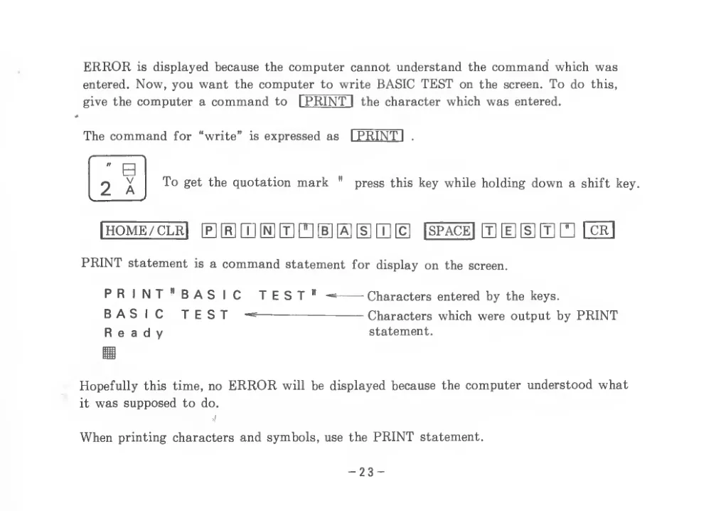 BASIC Level III (1983) — page 28 of 178, scanned from the printed manual