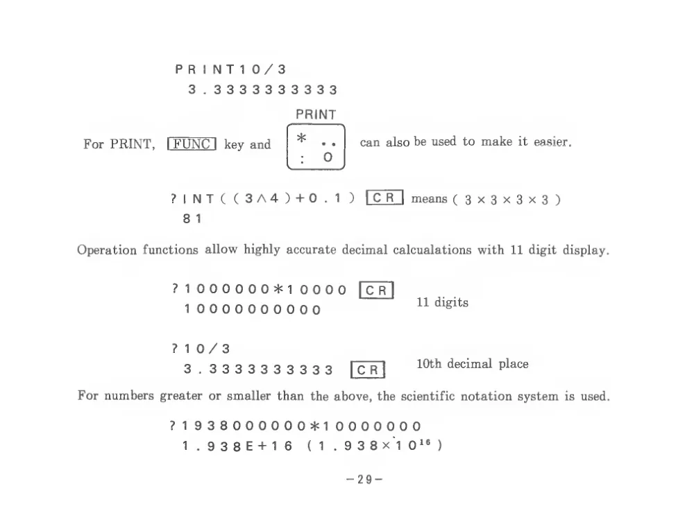 BASIC Level III (1983) — page 34 of 178, scanned from the printed manual