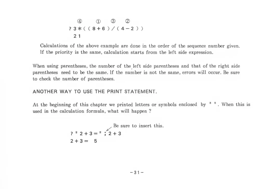 BASIC Level III (1983) — page 36 of 178, scanned from the printed manual