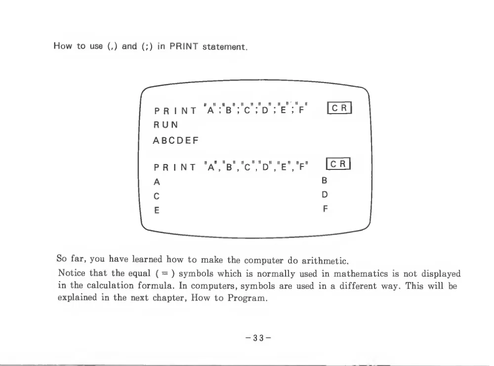 BASIC Level III (1983) — page 38 of 178, scanned from the printed manual