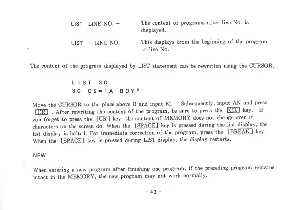 BASIC Level III (1983) — page 48 of 178, scanned from the printed manual