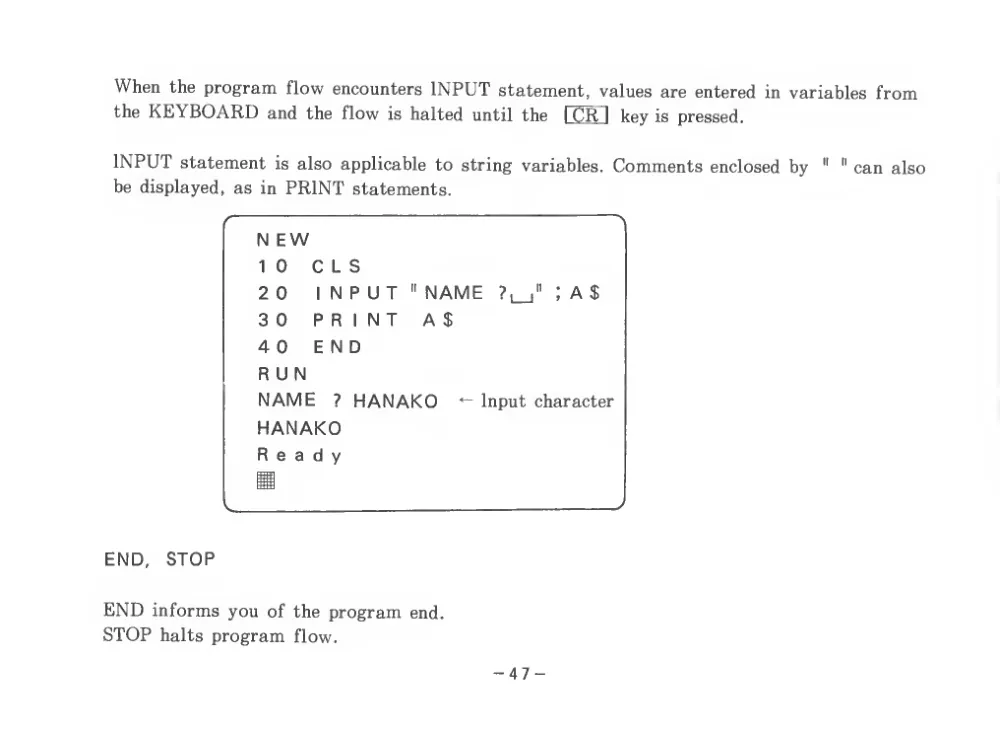 BASIC Level III (1983) — page 52 of 178, scanned from the printed manual