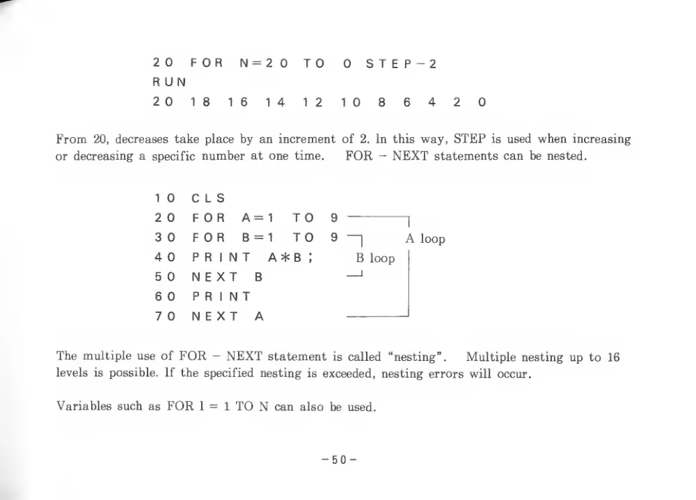 BASIC Level III (1983) — page 55 of 178, scanned from the printed manual
