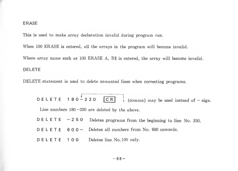 BASIC Level III (1983) — page 73 of 178, scanned from the printed manual