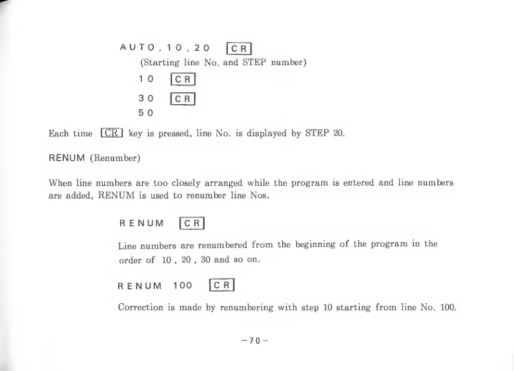 BASIC Level III (1983) — page 75 of 178, scanned from the printed manual