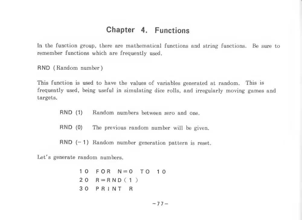 BASIC Level III (1983) — page 82 of 178, scanned from the printed manual