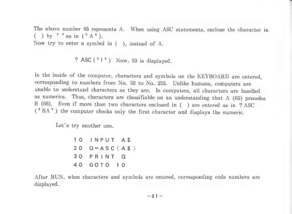 BASIC Level III (1983) — page 86 of 178, scanned from the printed manual