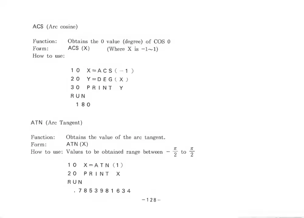 BASIC Level III (1983) — page 133 of 178, scanned from the printed manual