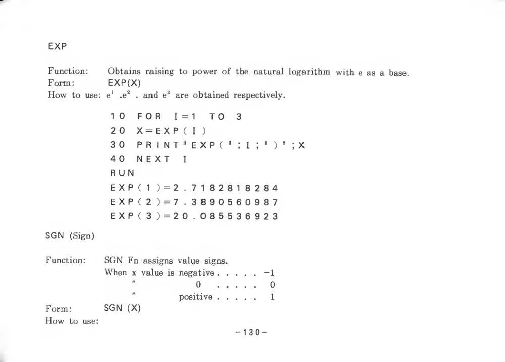 BASIC Level III (1983) — page 135 of 178, scanned from the printed manual