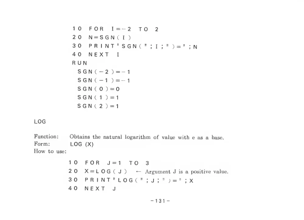 BASIC Level III (1983) — page 136 of 178, scanned from the printed manual