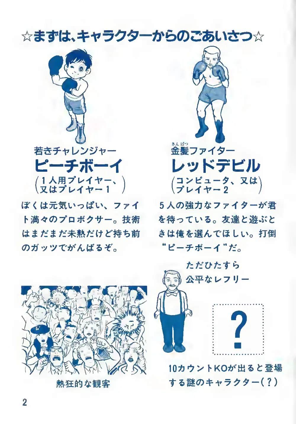 Champion Boxing Cartridge (1984) — page 4 of 12, scanned from the printed manual