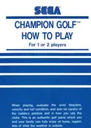Champion Golf (1983) — cover of the scanned manual; 6 pages
