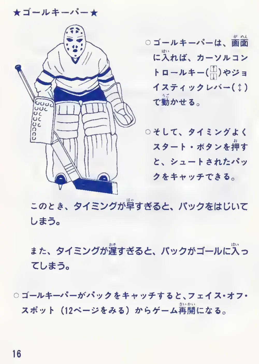 Champion Ice Hockey (1985) — page 18 of 24, scanned from the printed manual