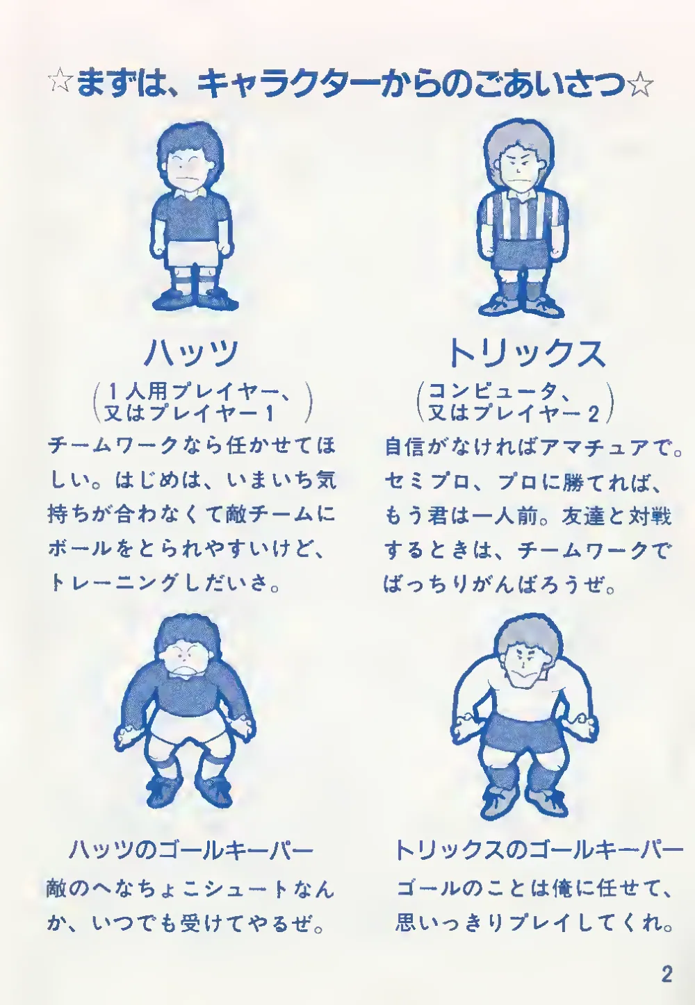 Champion Soccer (1984) — page 3 of 12, scanned from the printed manual