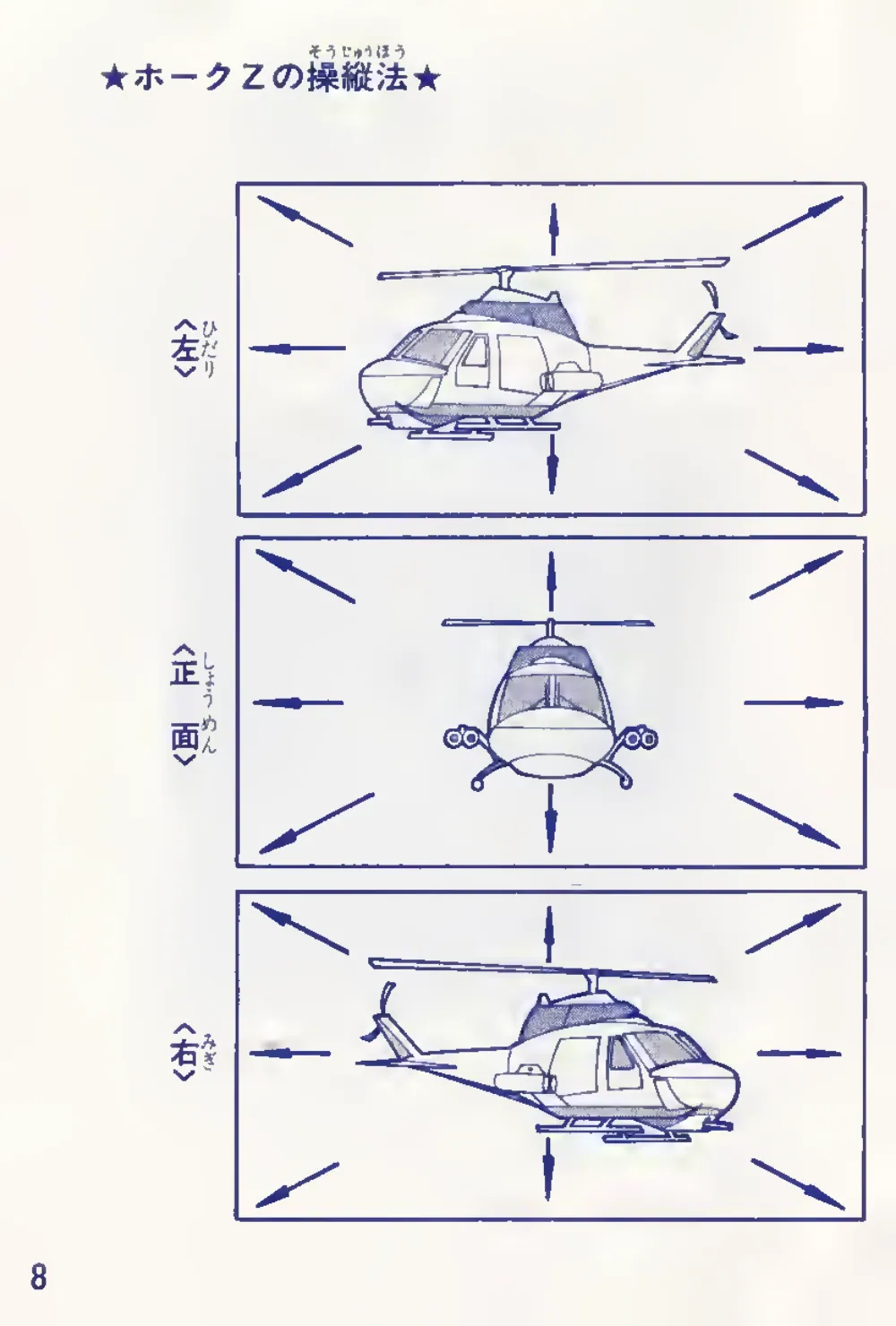 Choplifter (1985) — page 9 of 19, scanned from the printed manual