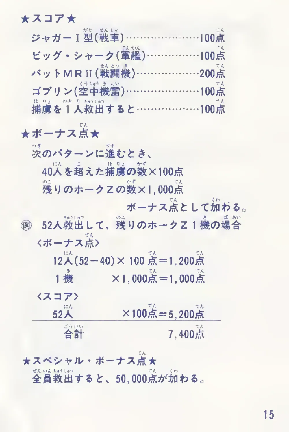 Choplifter (1985) — page 16 of 19, scanned from the printed manual