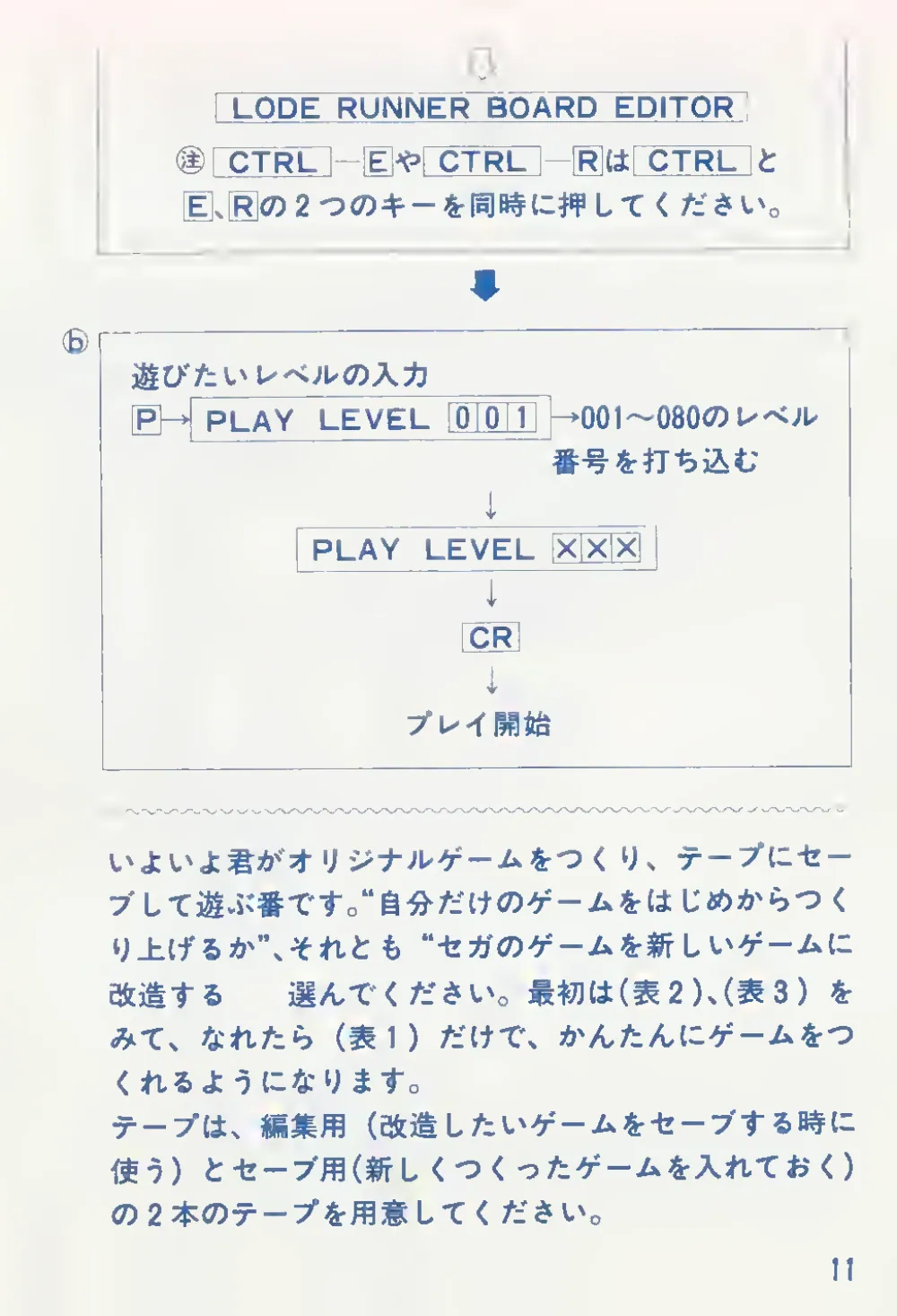 Lode Runner (1984) — page 13 of 27, scanned from the printed manual