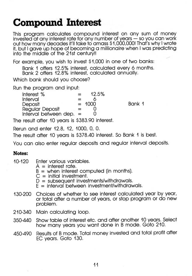 More Than 50 Programs for the sc-3000 — page 14 of 78, scanned from the printed manual