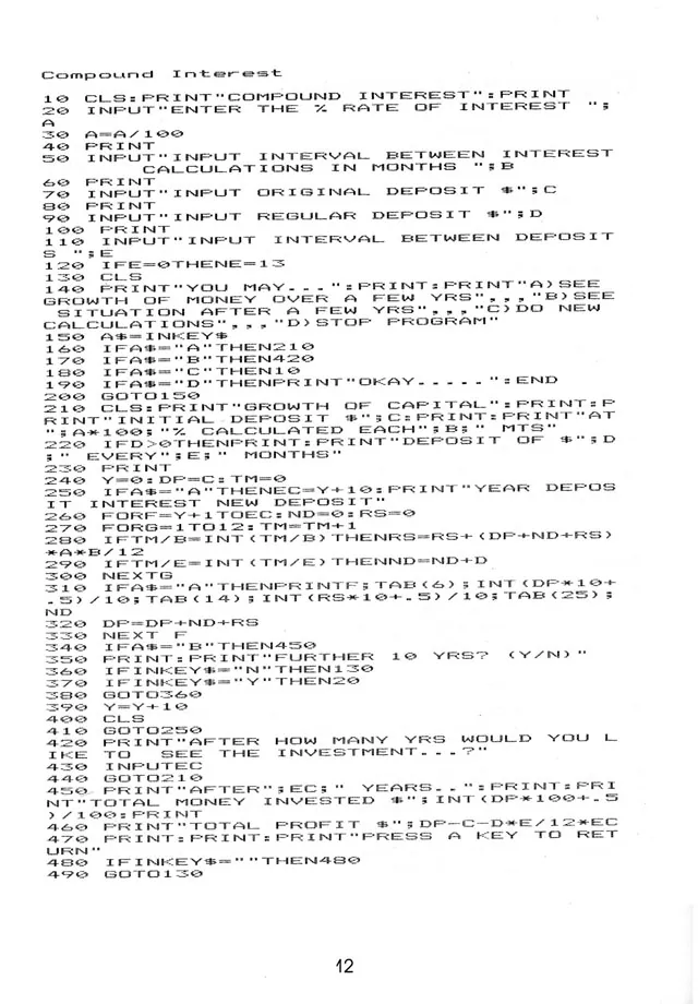 More Than 50 Programs for the sc-3000 — page 15 of 78, scanned from the printed manual