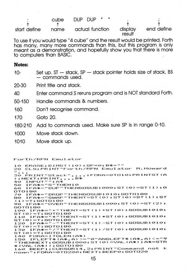 More Than 50 Programs for the sc-3000 — page 18 of 78, scanned from the printed manual