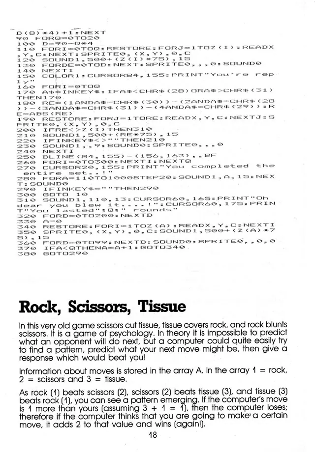 More Than 50 Programs for the sc-3000 — page 21 of 78, scanned from the printed manual