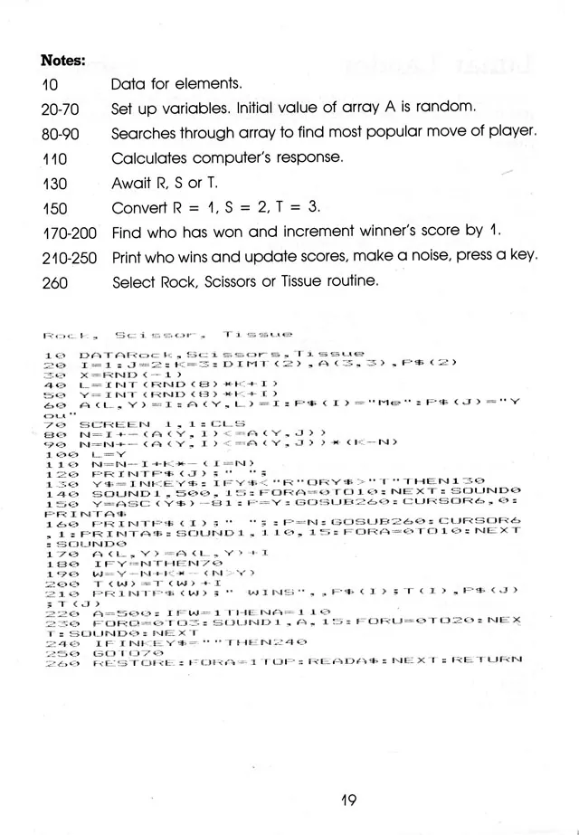More Than 50 Programs for the sc-3000 — page 22 of 78, scanned from the printed manual