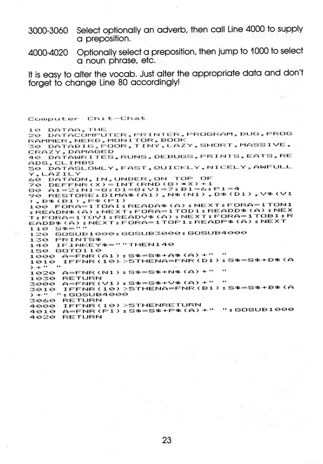 More Than 50 Programs for the sc-3000 — page 26 of 78, scanned from the printed manual