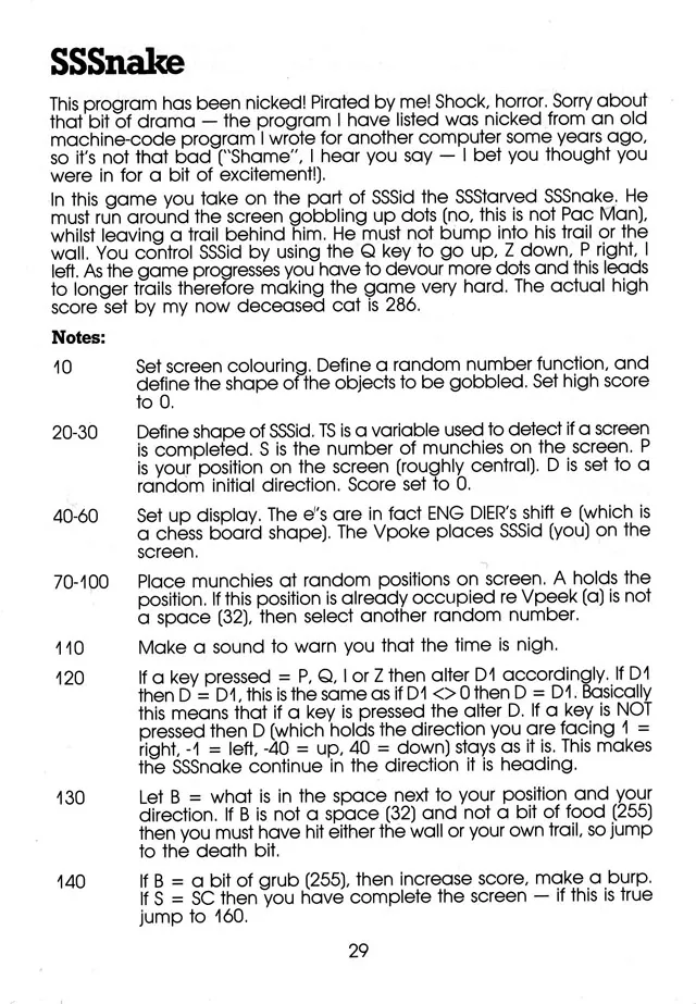 More Than 50 Programs for the sc-3000 — page 32 of 78, scanned from the printed manual