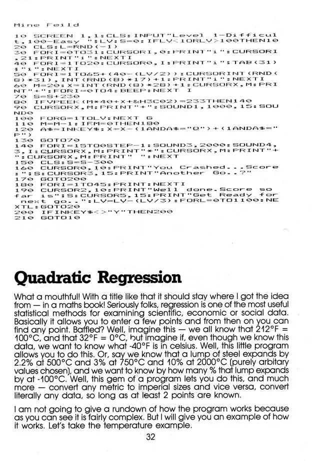 More Than 50 Programs for the sc-3000 — page 35 of 78, scanned from the printed manual