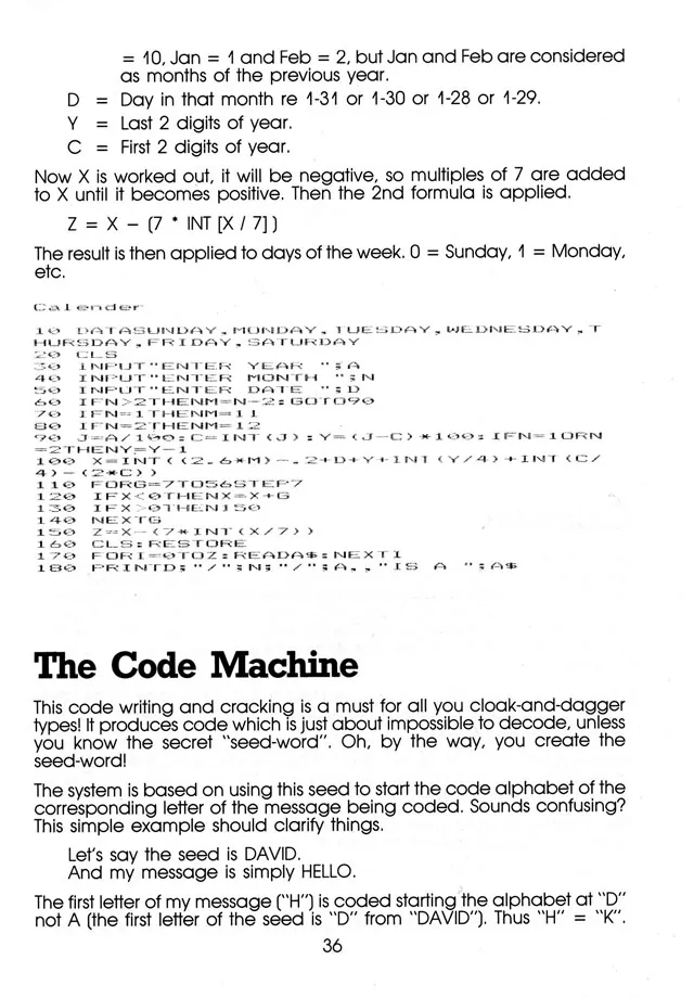 More Than 50 Programs for the sc-3000 — page 39 of 78, scanned from the printed manual