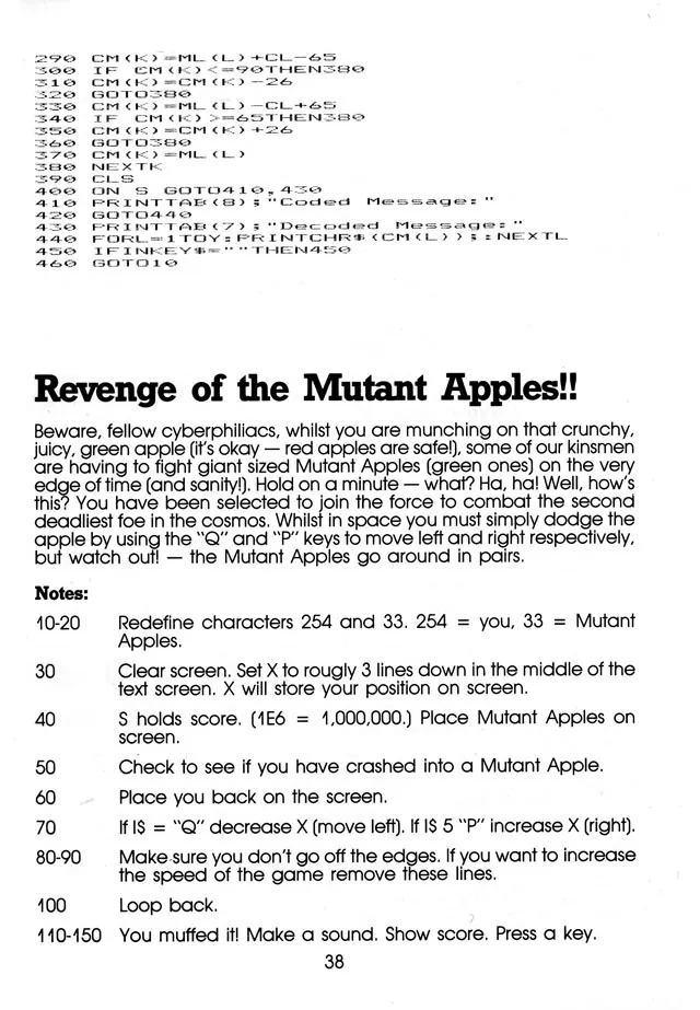 More Than 50 Programs for the sc-3000 — page 41 of 78, scanned from the printed manual