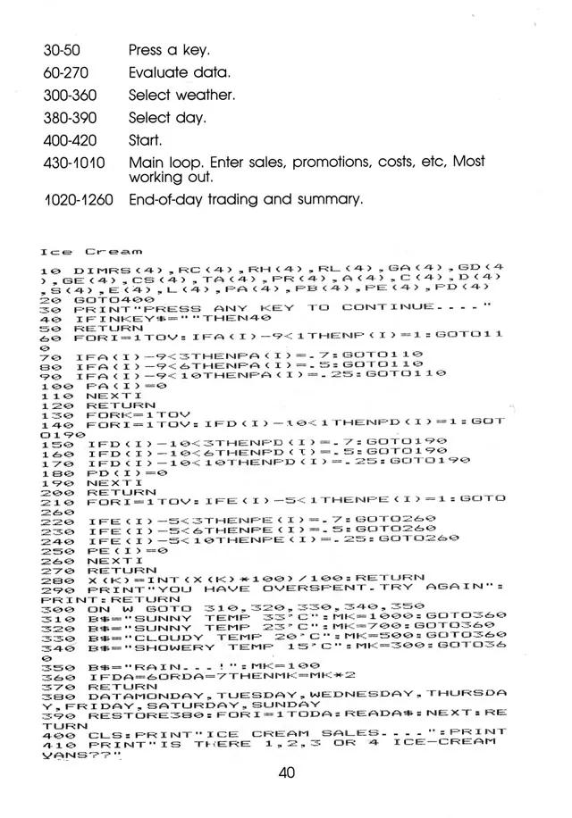 More Than 50 Programs for the sc-3000 — page 43 of 78, scanned from the printed manual