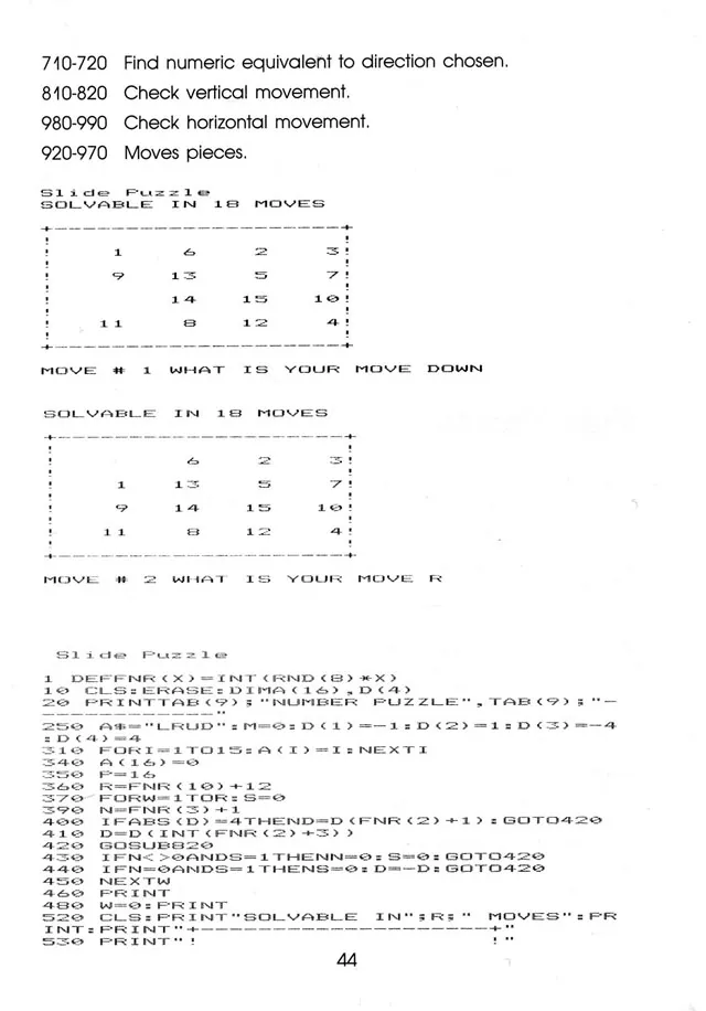 More Than 50 Programs for the sc-3000 — page 47 of 78, scanned from the printed manual