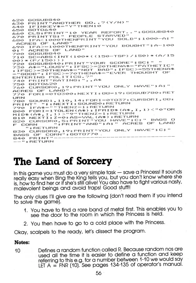 More Than 50 Programs for the sc-3000 — page 59 of 78, scanned from the printed manual