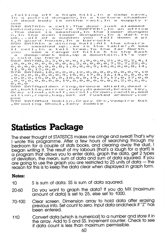 More Than 50 Programs for the sc-3000 — page 63 of 78, scanned from the printed manual