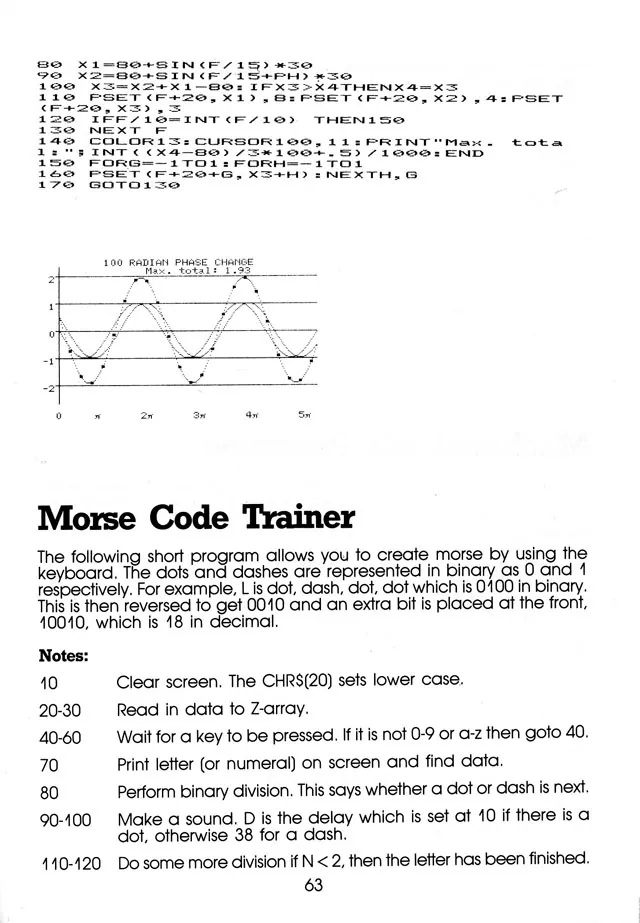 More Than 50 Programs for the sc-3000 — page 66 of 78, scanned from the printed manual