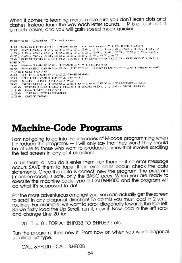 More Than 50 Programs for the sc-3000 — page 67 of 78, scanned from the printed manual