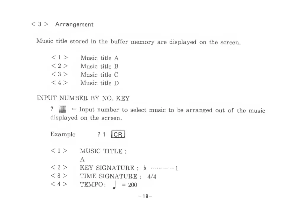 Music Editor (1983) — page 22 of 34, scanned from the printed manual
