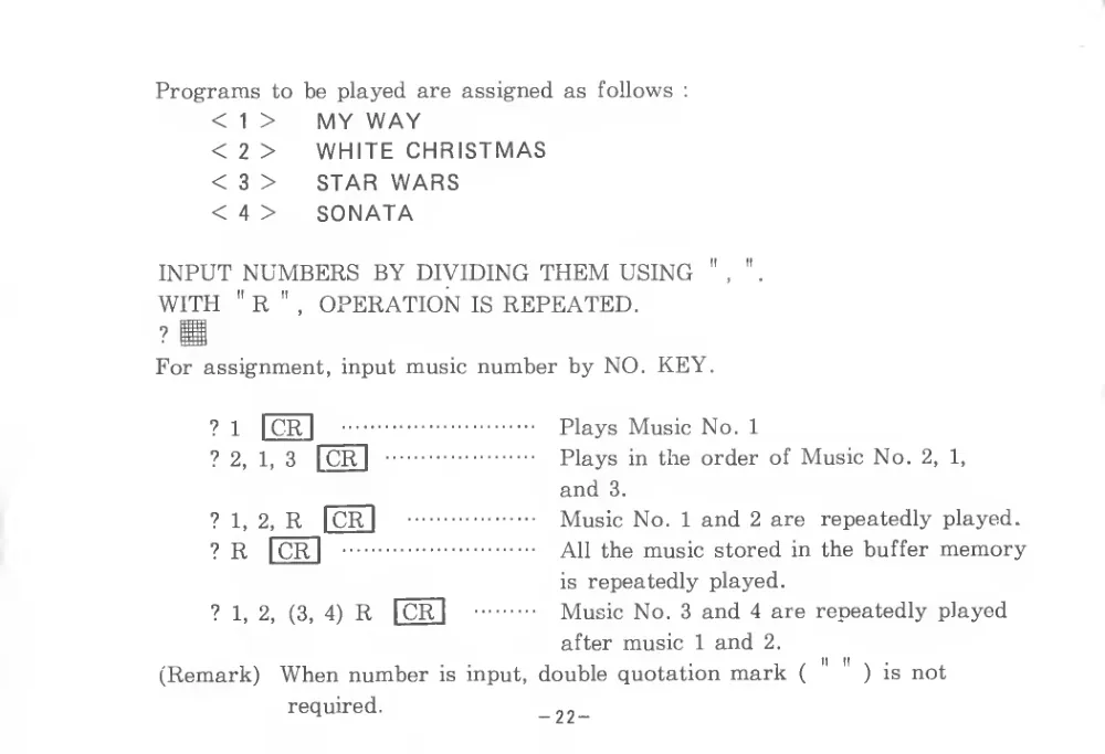 Music Editor (1983) — page 25 of 34, scanned from the printed manual