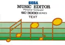 Music Editor (1983) — cover of the scanned manual; 34 pages