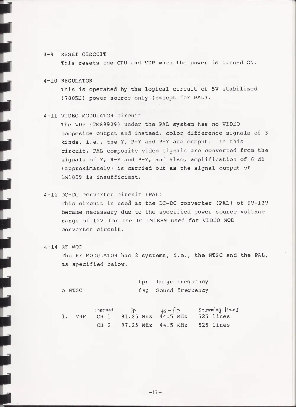 SC-3000ServiceManual — page 18 of 34, scanned from the printed manual