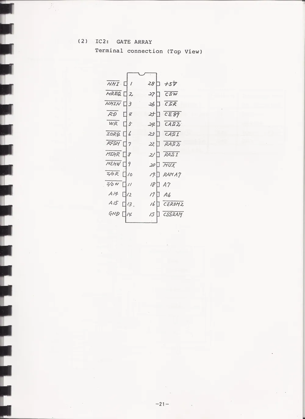 SC-3000ServiceManual — page 22 of 34, scanned from the printed manual
