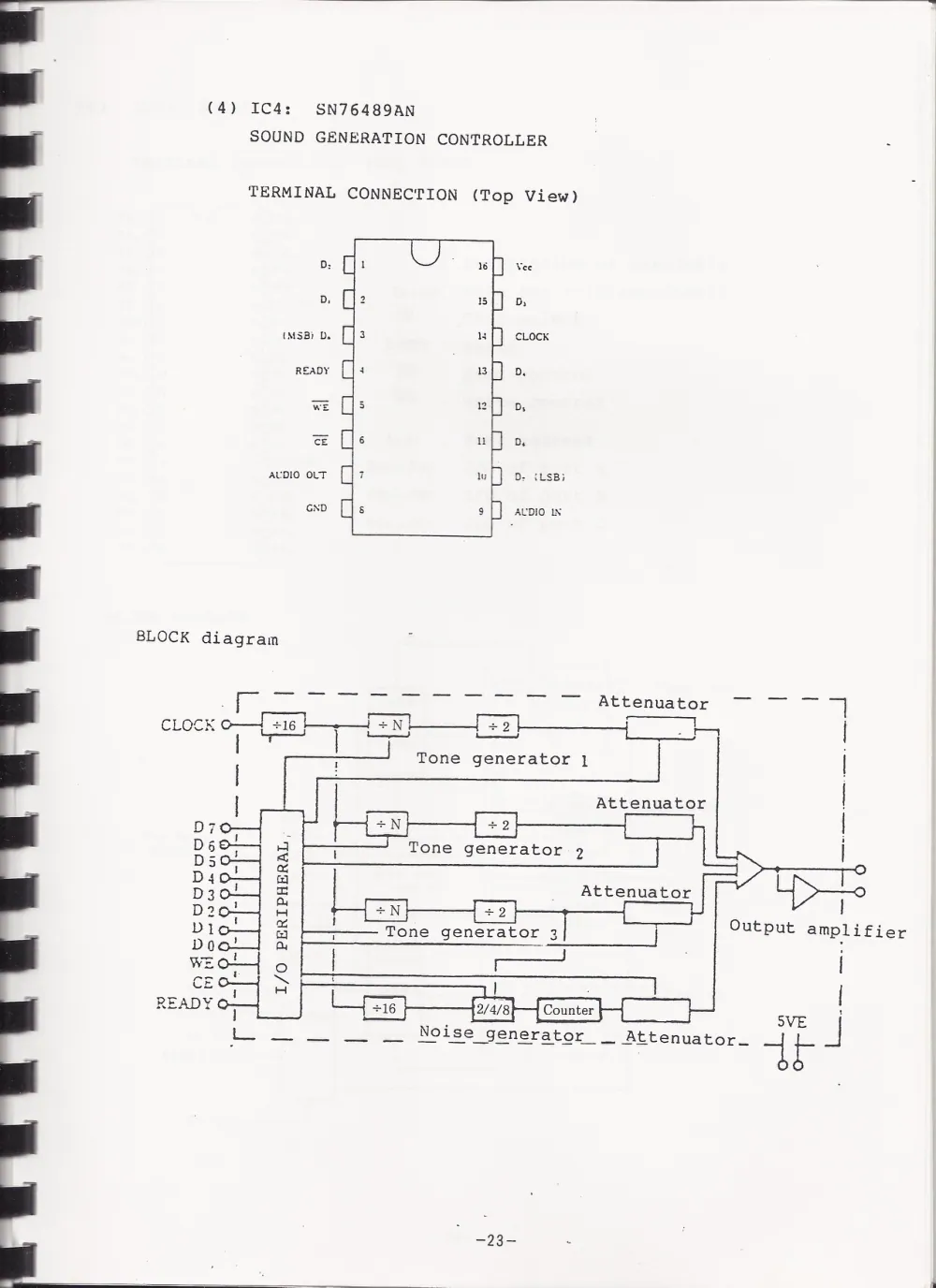 SC-3000ServiceManual — page 24 of 34, scanned from the printed manual