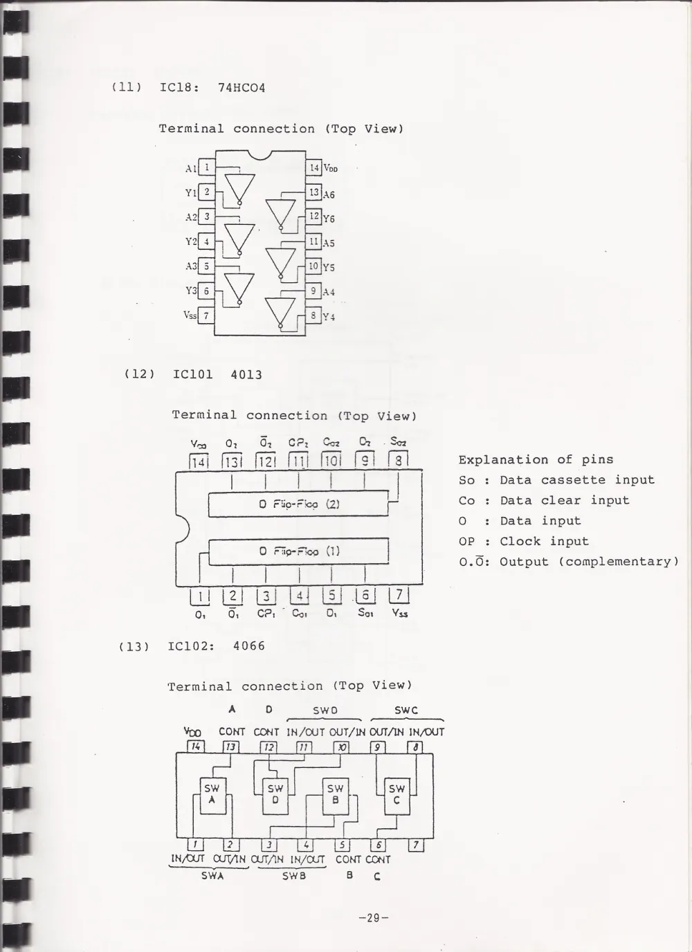 SC-3000ServiceManual — page 30 of 34, scanned from the printed manual