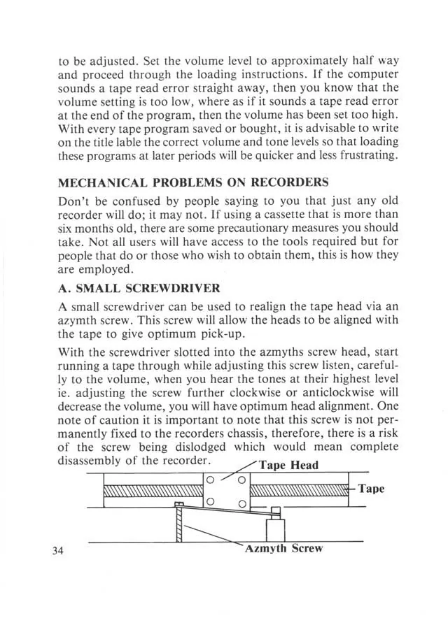 SEGA beginners-guide — page 34 of 72, scanned from the printed manual